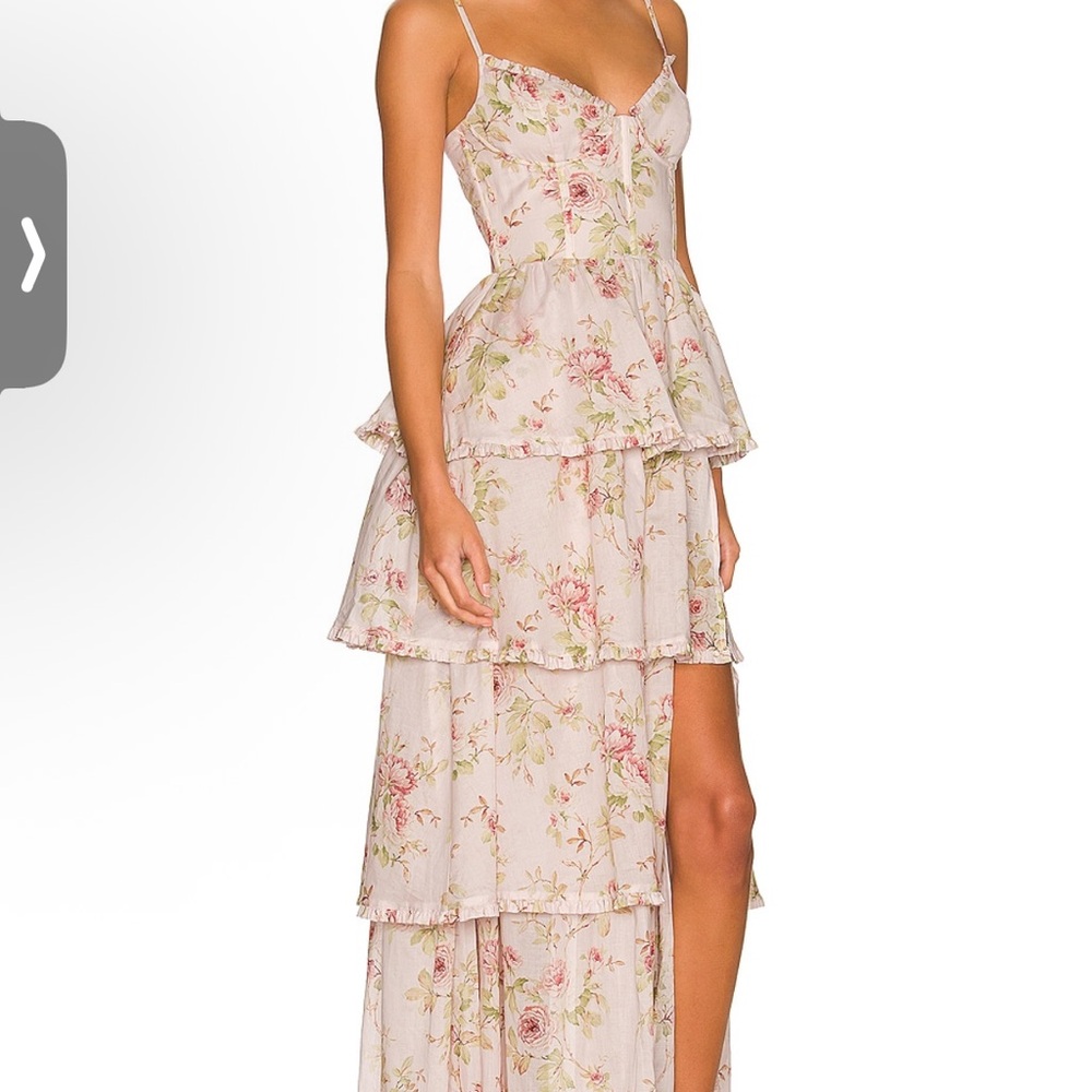 V. Chapman Caterina Dress in Pink Rose Print